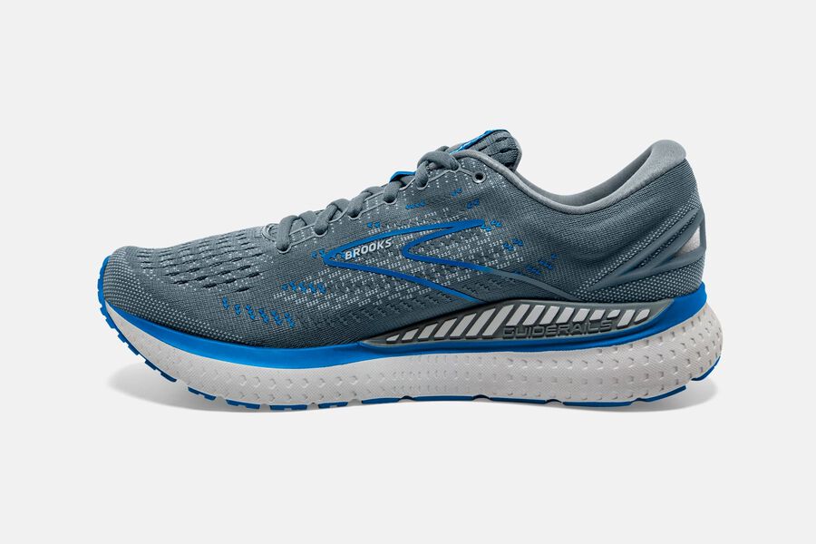 Brooks Glycerin GTS 19 Road Running Shoes Mens - Grey/Blue - SPXAO-7104